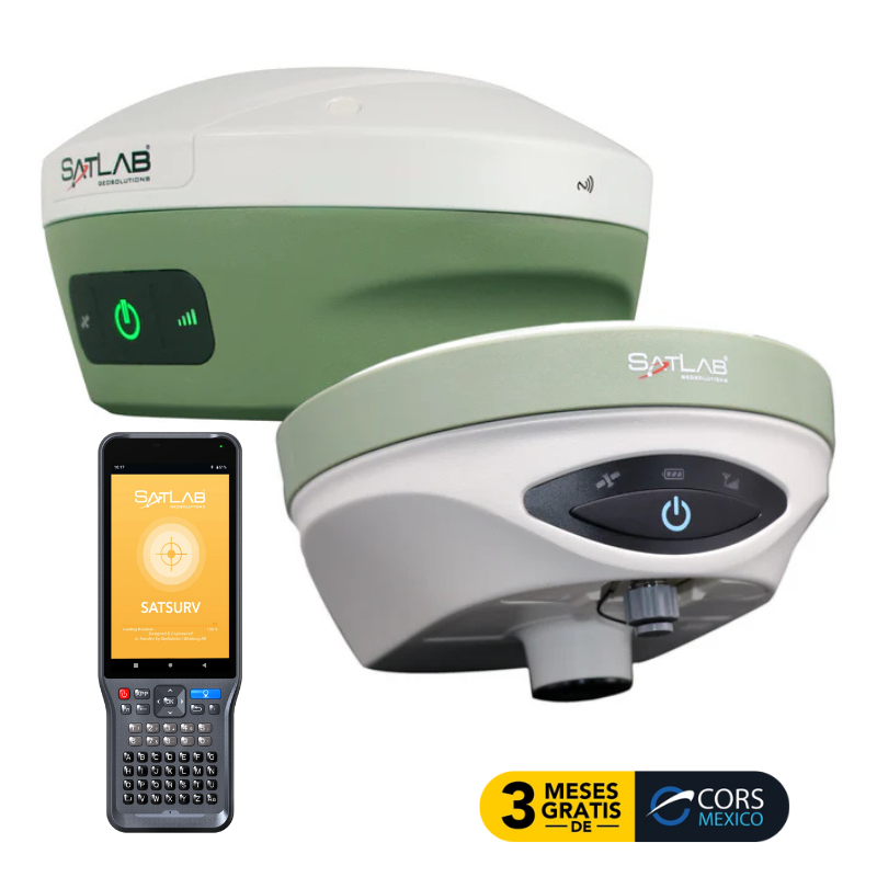 GNSS SatLab Móvil FREYJA + Base SL900 + controladora SHC55 para levantamientos topográficos en tiempo real