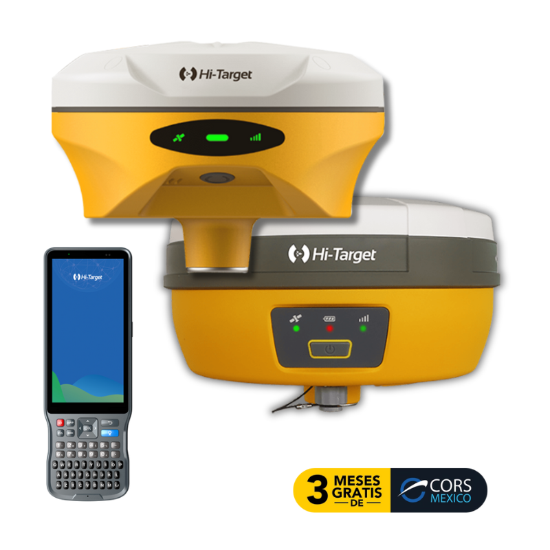 GNSS SatLab Móvil V500 + Base V30 Plus + controladora iHand55 para levantamientos topográficos en tiempo real