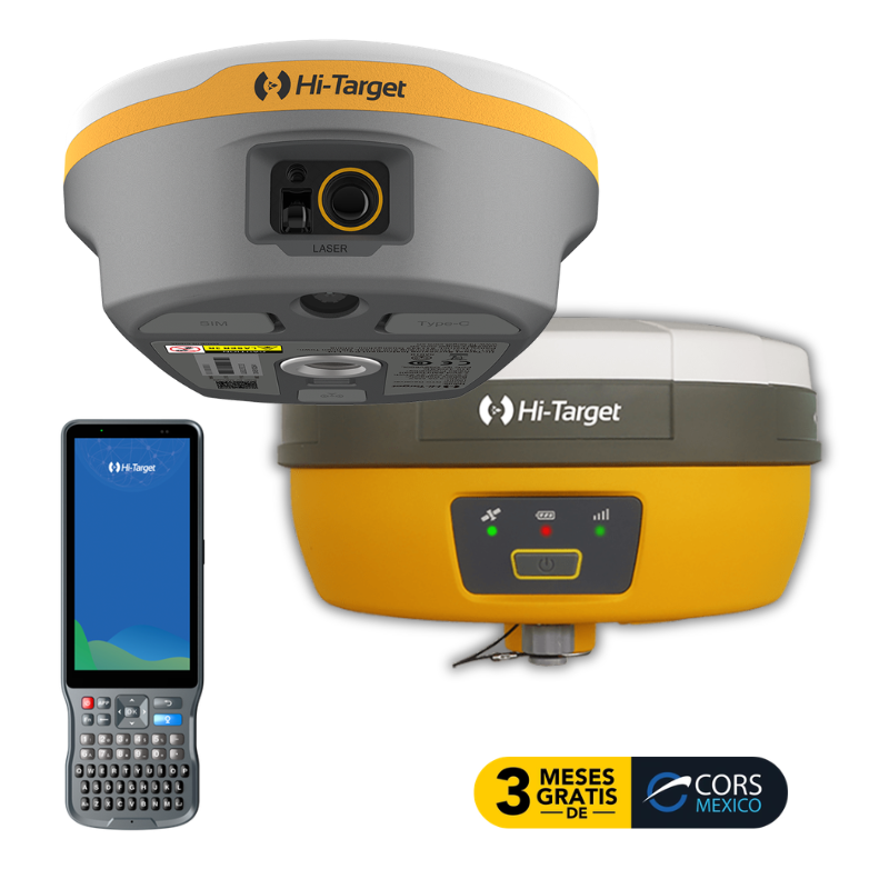 GNSS RTK Hi-Target V600L con láser RTK incluido para medición sin contacto