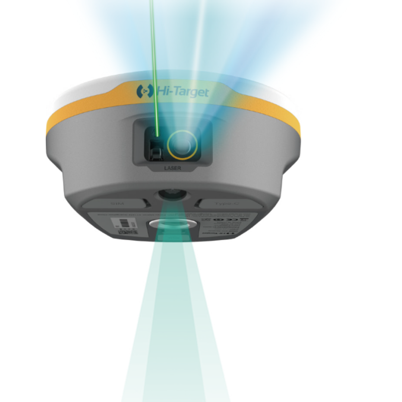 GNSS RTK Hi-Target V600L con láser RTK incluido para medición sin contacto